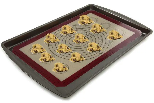 Alt view image 5 of 5 - Mainstays Reusable Silicone Baking Mat - Measures 16.5" x 11.6"