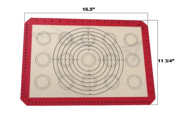 Alt view image 4 of 5 - Mainstays Reusable Silicone Baking Mat - Measures 16.5" x 11.6"