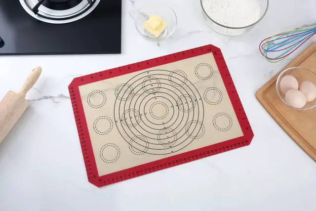 Alt view image 2 of 5 - Mainstays Reusable Silicone Baking Mat - Measures 16.5" x 11.6"