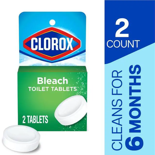 Main image of Clorox Bleach Automatic Toilet Bowl Cleaner Tablets, 2 Pack