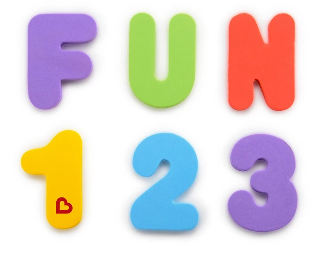 Alt view image 2 of 5 - Munchkin® Learn Letters and Numbers Toddler Bath Toy, Non-Toxic, Multi-Color, Unisex, 36 Count