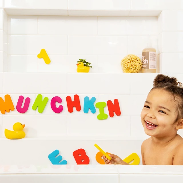 Alt view image 4 of 5 - Munchkin® Learn Letters and Numbers Toddler Bath Toy, Non-Toxic, Multi-Color, Unisex, 36 Count