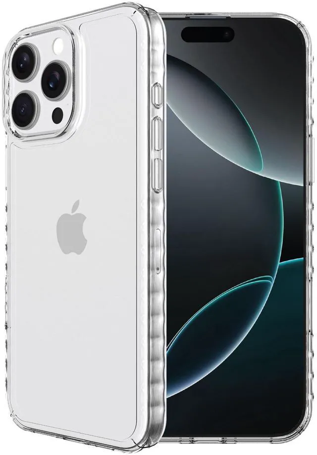 Alt view image 4 of 5 - onn Protective Gel Phone Case for iPhone 16 Pro Max - Clear