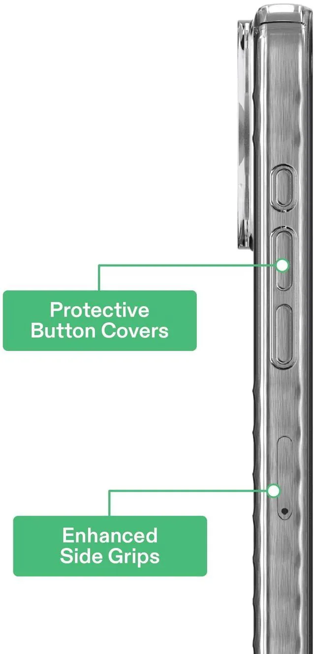 Alt view image 3 of 5 - onn Protective Gel Phone Case for iPhone 16 Pro Max - Clear