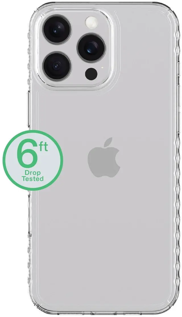 Alt view image 2 of 5 - onn Protective Gel Phone Case for iPhone 16 Pro Max - Clear