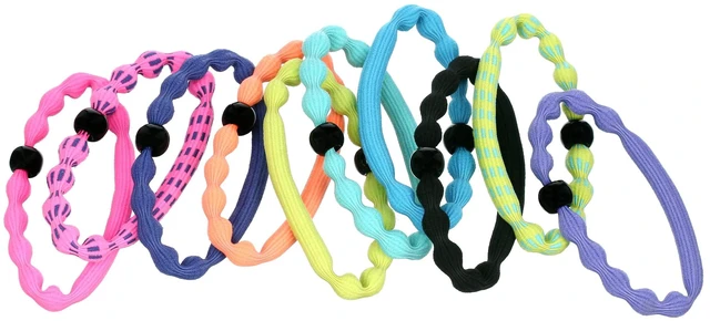 Alt view image 5 of 6 - Goody Ouchless Forever Multicolor Neon Small Hair Elastics, 10-Count Ponytail Holder