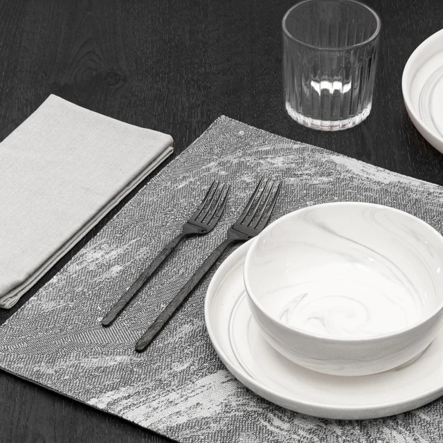 Alt view image 5 of 5 - Thyme & Table Placemat, Gray Marble, 14 in x 19 in