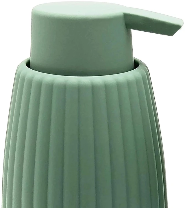 Alt view image 4 of 5 - Mainstays Rubberized Plastic Ribbed Soap Pump, Green