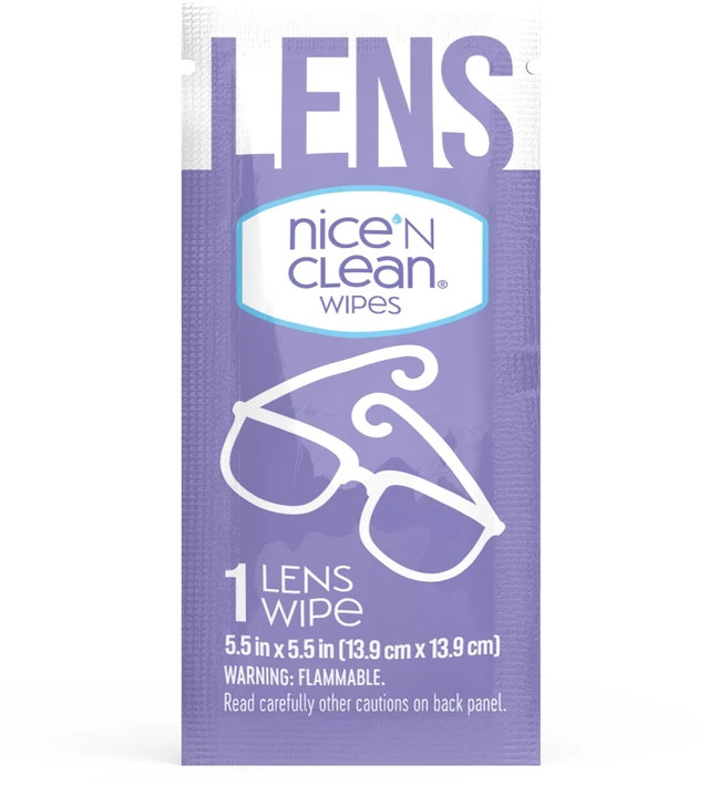 Alt view image 6 of 6 - Nice 'N Clean Smudgeguard Glasses Cleaning Wipes, Pre-Moistened Lens Wipes (100)