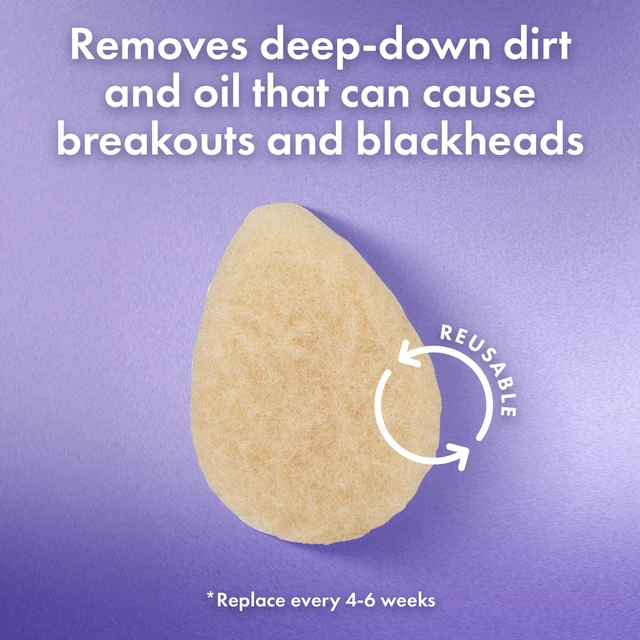 Alt view image 3 of 6 - Buf-Puf Gentle Facial Sponge, Non-Irritating, Blackhead Removal, Double-Sided