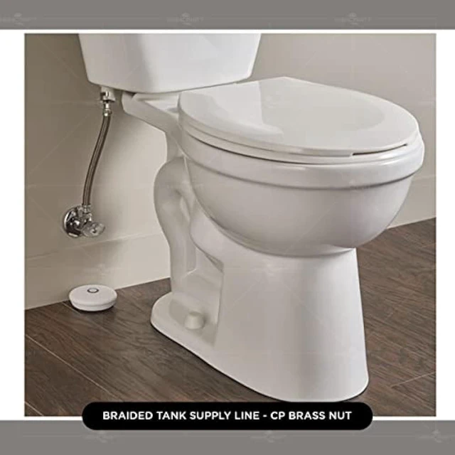 Alt view image 5 of 7 - Highcraft 27423-NL Lead Free Stainless Steel Braided Tank Supply Line with 3/8" Compression Fitting and 7/8" BC Brass Nut, 20"