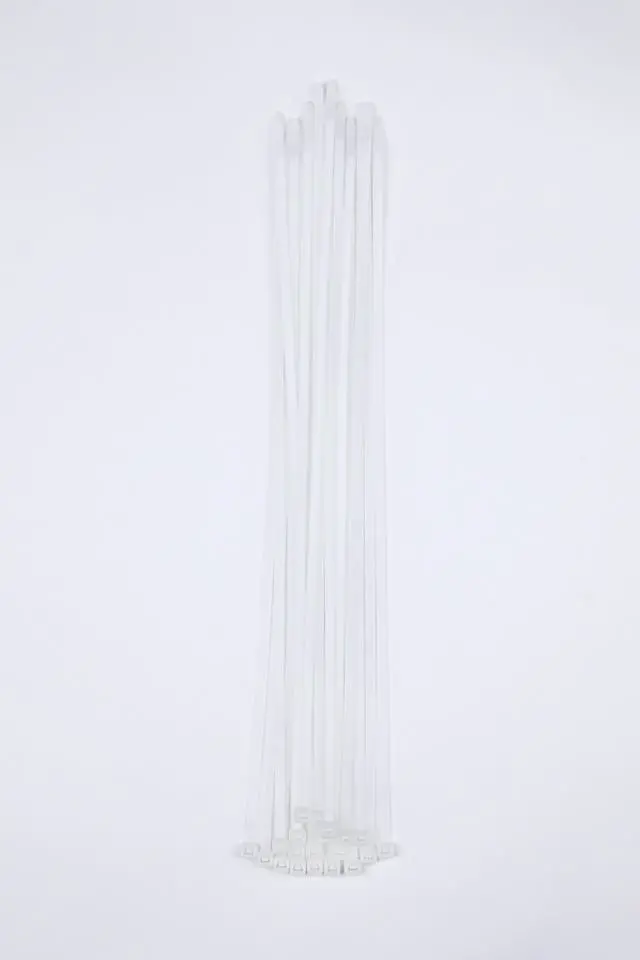 Alt view image 6 of 6 - Hyper Tough Nylon Cable Ties, Natural, 14 in, 20 Pack
