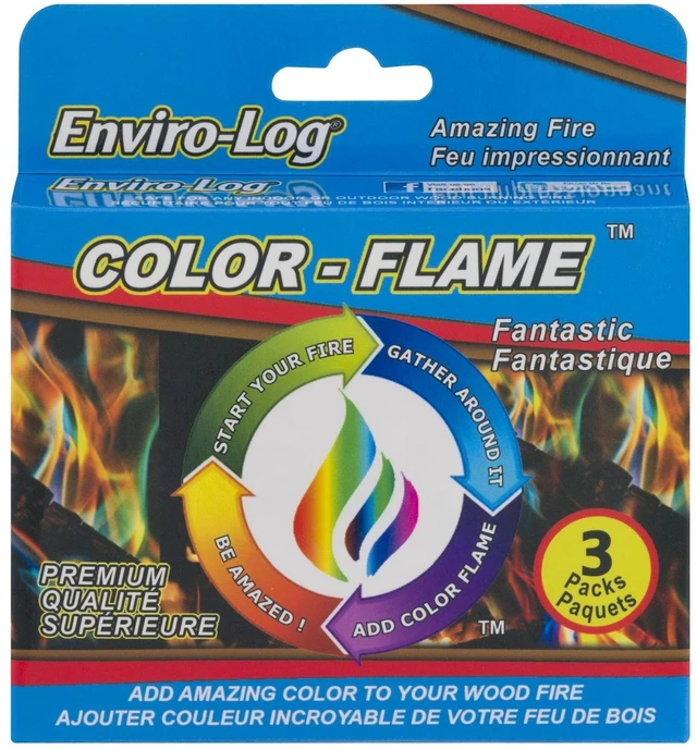 Main image of EnviroLog ColorFlame Multi-color Wood Fire Effect Packet, 3 Count