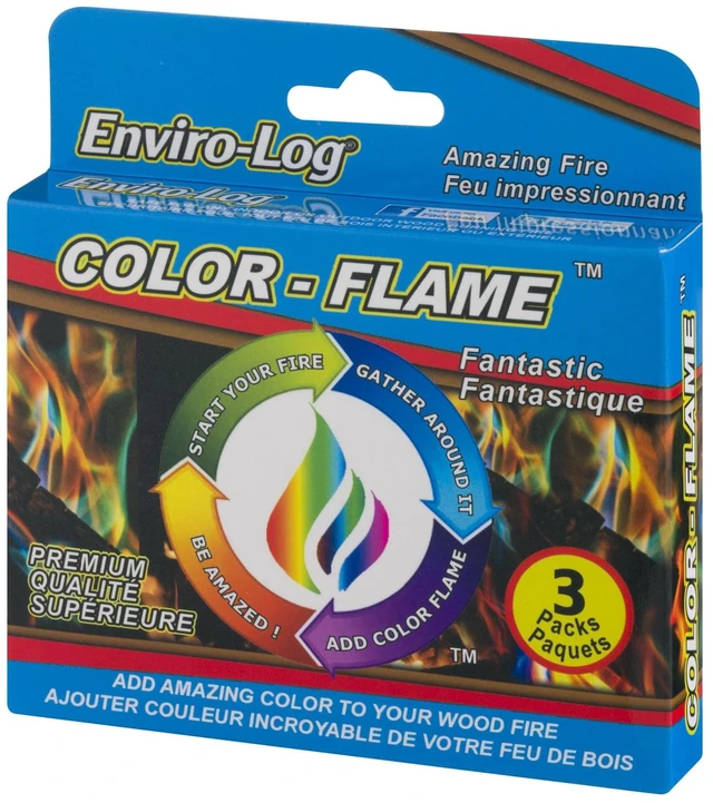 Alt view image 3 of 5 - EnviroLog ColorFlame Multi-color Wood Fire Effect Packet, 3 Count