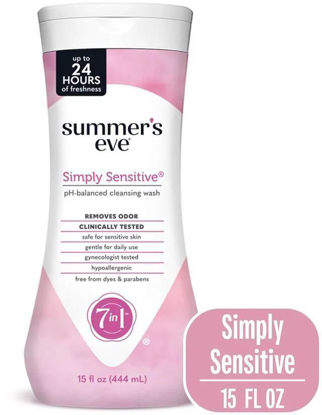 Main image of Summers Eve Simply Sensitive All-Over Daily Feminine Wash, 15 Oz