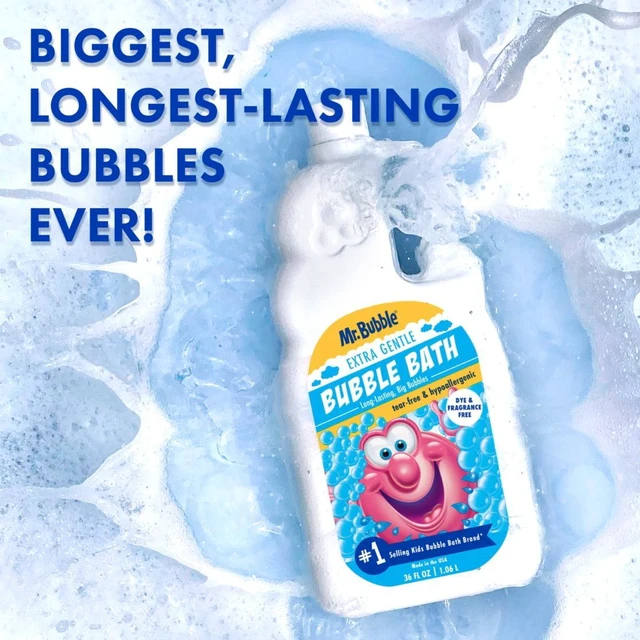 Alt view image 4 of 5 - Mr. Bubble Extra Gentle Dye & Fragrance Free Bubble Bath 36 fl oz