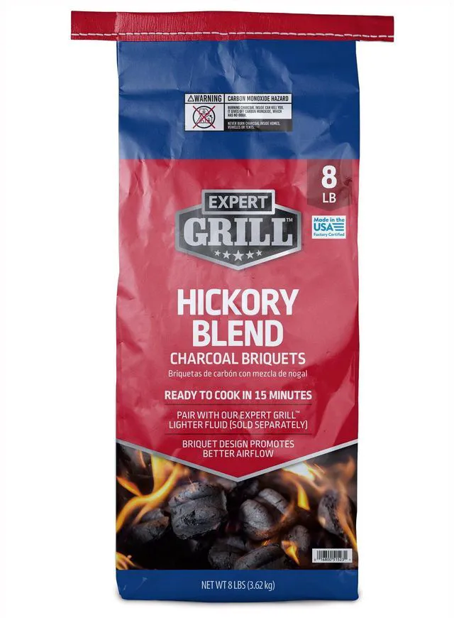 Main image of Expert Grill Charcoal Briquettes Blended with Hickory, 8 lb