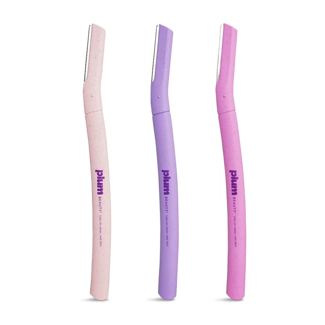 Alt view image 3 of 5 - Plum Beauty, Facial Eyebrow Shaping Razors, 3-Pack