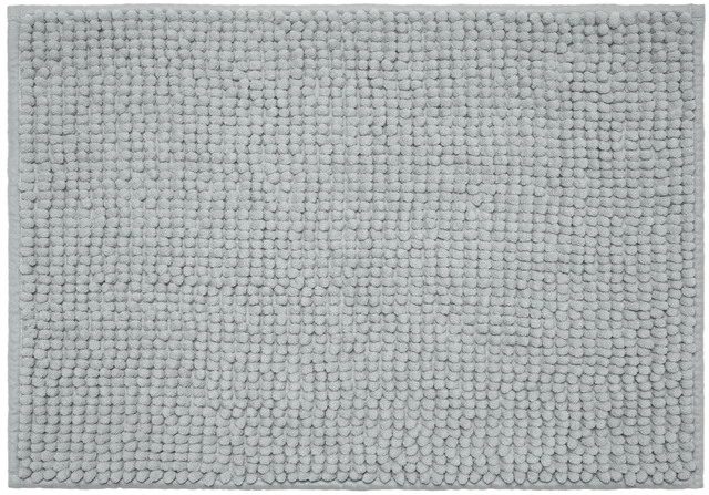 Main image of Mainstays Basic Polyester Chenille Noodle Bath Rug, Light School Grey, 17"x24", One Piece