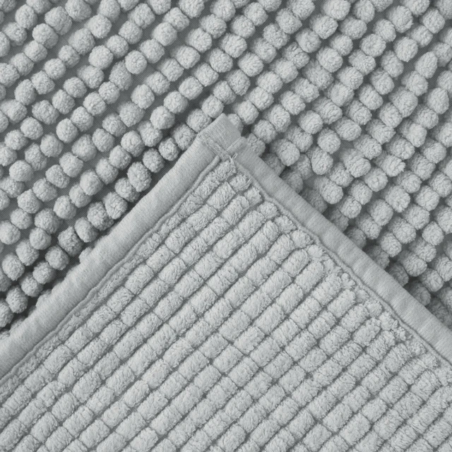 Alt view image 5 of 6 - Mainstays Basic Polyester Chenille Noodle Bath Rug, Light School Grey, 17"x24", One Piece