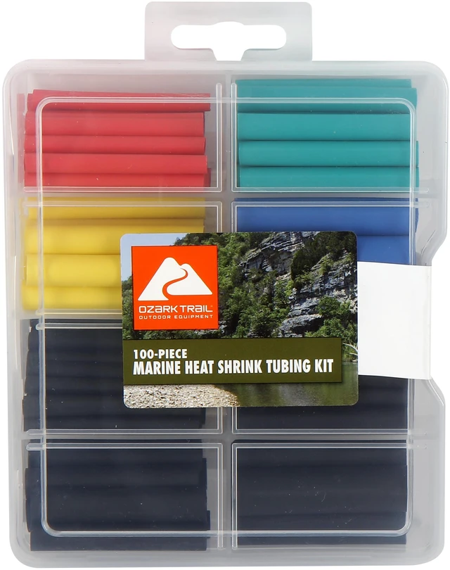 Main image of Ozark Trail 100-Piece Marine Heat Shrink Tubing Kit, 3:1 Adhesive-Lined Dual-Wall