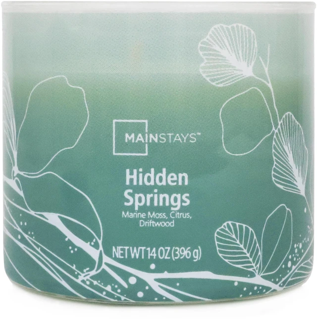 Alt view image 3 of 6 - Mainstays 3-Wick Ombre Wrap Hidden Springs Candle, 14-Ounce