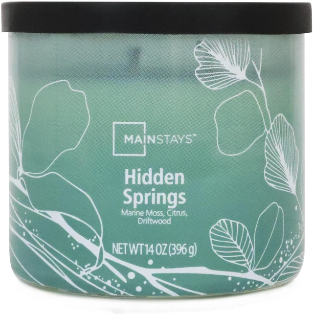 Alt view image 2 of 6 - Mainstays 3-Wick Ombre Wrap Hidden Springs Candle, 14-Ounce