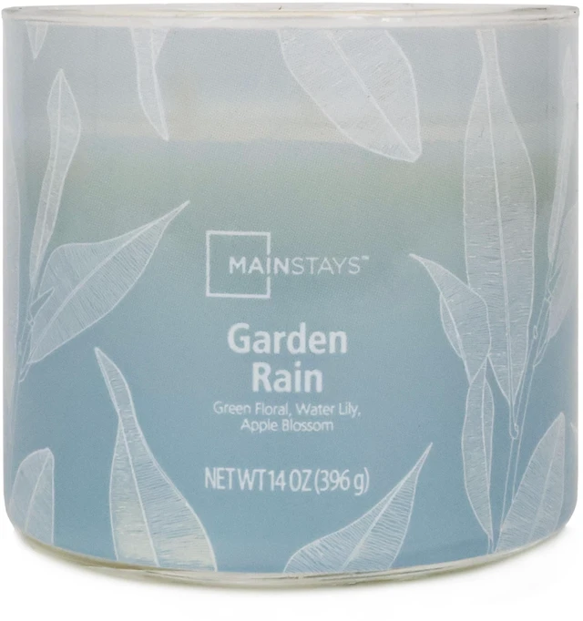Alt view image 2 of 6 - Mainstays 3-Wick Ombre Wrap Garden Rain Candle, 14 Ounce