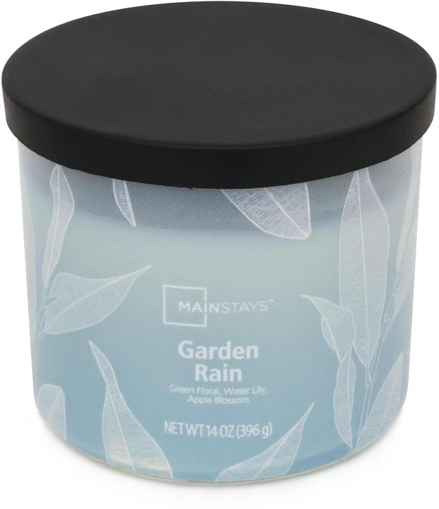 Alt view image 5 of 6 - Mainstays 3-Wick Ombre Wrap Garden Rain Candle, 14 Ounce