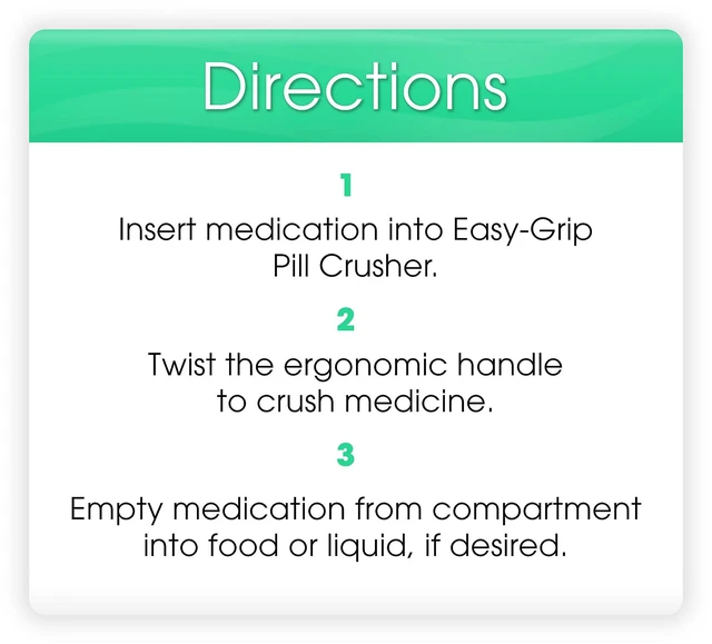 Alt view image 5 of 5 - Equate Easy Grip Pill Crusher, Colors May Vary