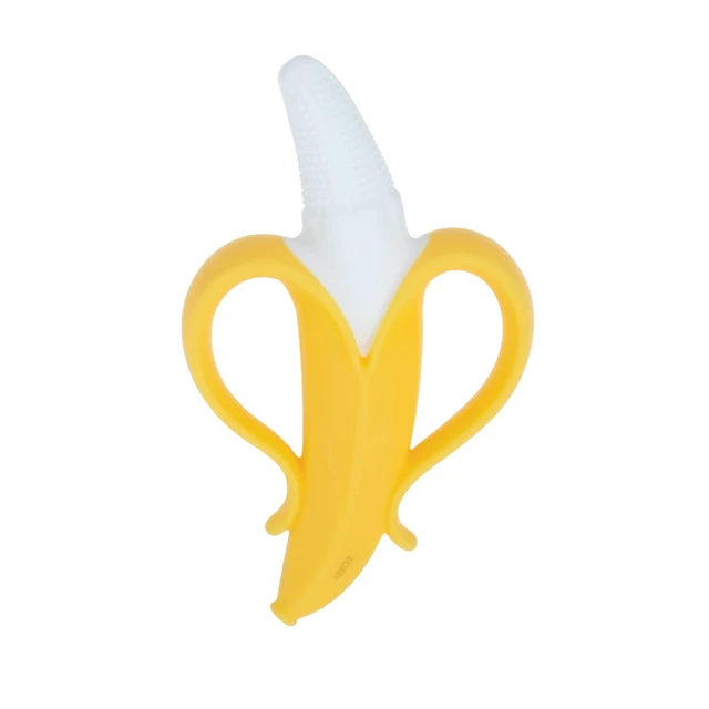 Alt view image 4 of 5 - Nuby NanaNubs Banana Massaging Toothbrush for Baby