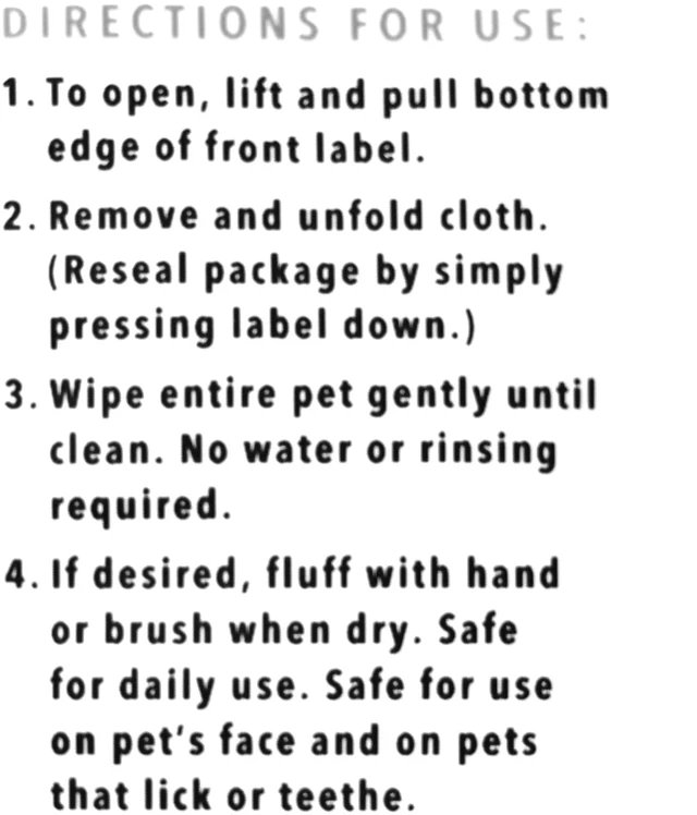 Alt view image 5 of 6 - (3 pack) Vibrant Life Vanilla Coconut Deodorizing Wipes for Cats & Kittens, 20 Count