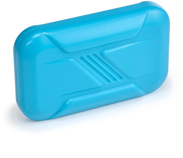 Alt view image 3 of 6 - (5 pack) Your Zone Kids Reusable Slim Ice Pack for Food Storage, Lunch Box Ice Pack, Lightweight, Neon Aqua