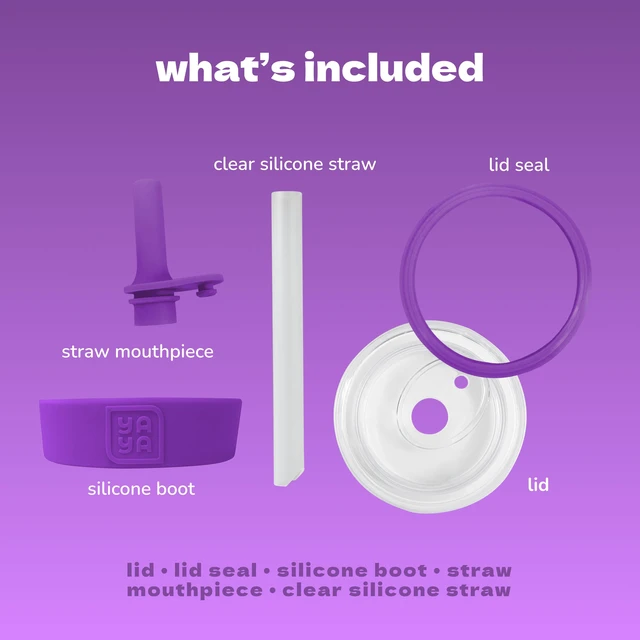 Alt view image 3 of 5 - YAYA My First Travel Tumbler Replacement Accessories for Toddlers, Purple