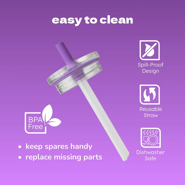 Alt view image 5 of 5 - YAYA My First Travel Tumbler Replacement Accessories for Toddlers, Purple