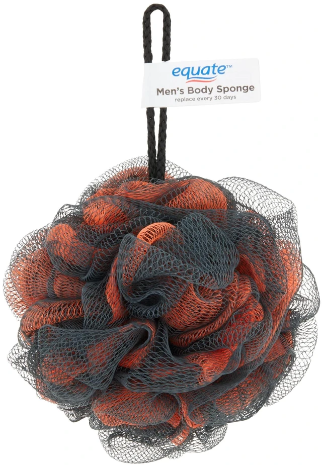 Alt view image 5 of 6 - (5 pack) Equate Men's Body Sponge, Color May Vary