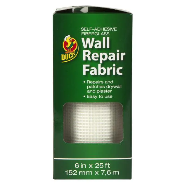 Alt view image 2 of 5 - Duck Brand White Wall Repair Fabric Patch, 6 in. x 25 ft.
