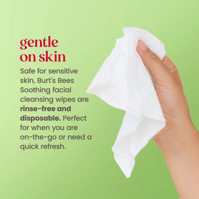 Alt view image 3 of 5 - Burt's Bees Fragrance Free 3-in-1 Makeup Removing and Cleansing Wipes, 30 Count