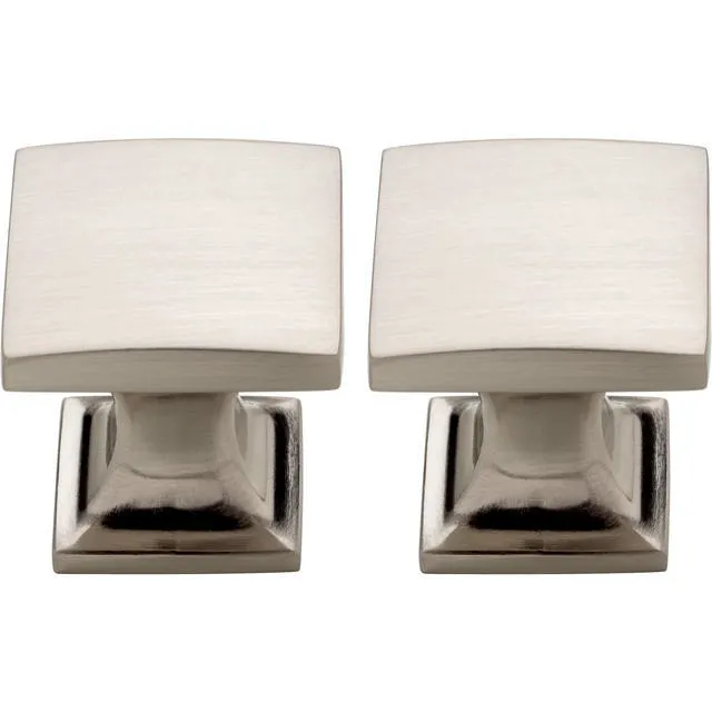 Alt view image 3 of 7 - Mainstays Lombard 1 in. (25 mm) Satin Nickel Cabinet Knob (2-Pack)