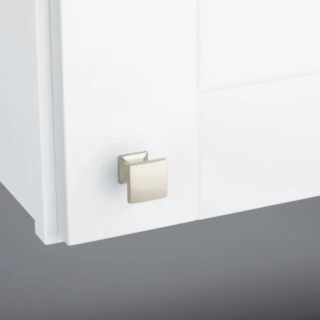 Alt view image 6 of 7 - Mainstays Lombard 1 in. (25 mm) Satin Nickel Cabinet Knob (2-Pack)