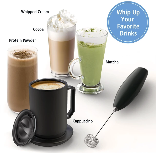 Alt view image 5 of 5 - Mainstays Milk Frother, Battery-Powered Handheld Milk Frother Wand