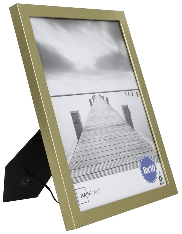 Alt view image 5 of 5 - Mainstays 8 x 10 Linear Tabletop Picture Frame, Gold