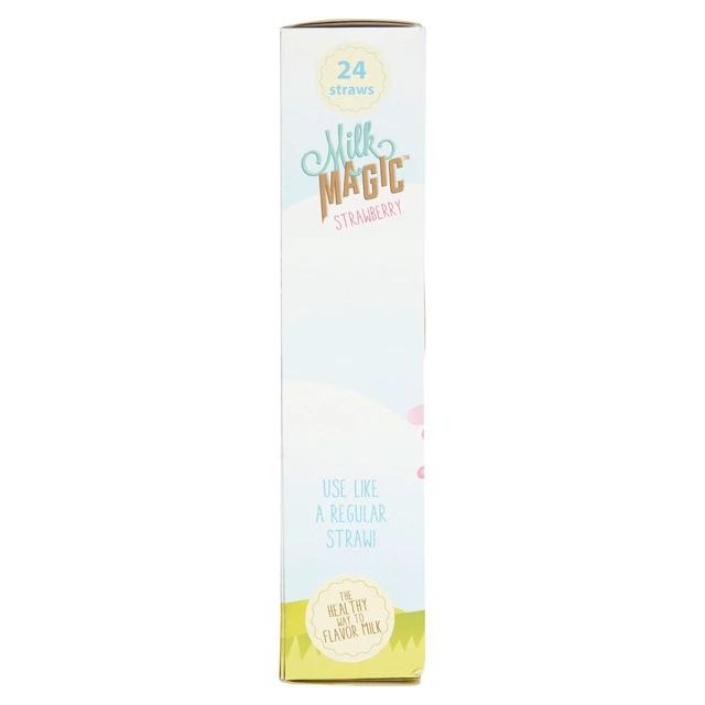 Alt view image 2 of 5 - Milk Magic Strawberry Milk Flavoring Straws 24 Count