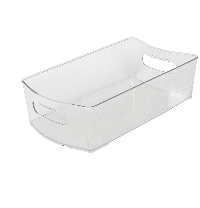 Alt view image 6 of 6 - Mainstays Clear Wide Closet and Laundry Organizer Bin with Dividers