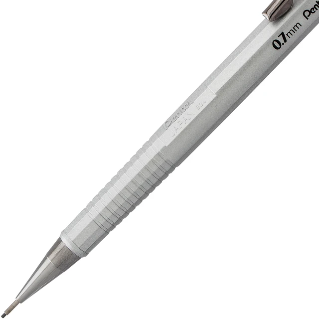 Alt view image 5 of 6 - Pentel Sharp Metallic Mechanical Pencil, .7mm point with Lead and Erasers