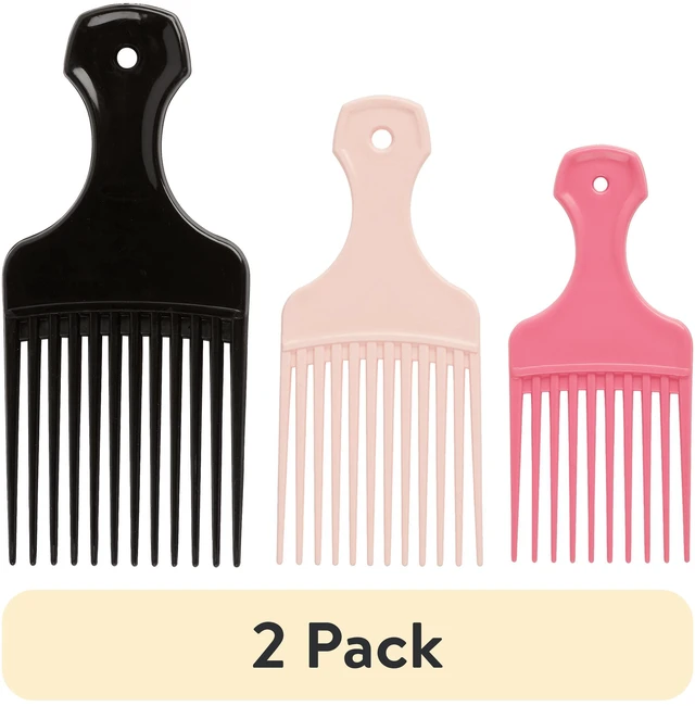 Main image of (2 pack) Conair Lift & Define Detangling Hair Pick Combs, 3-Pack with Small, Medium, Large