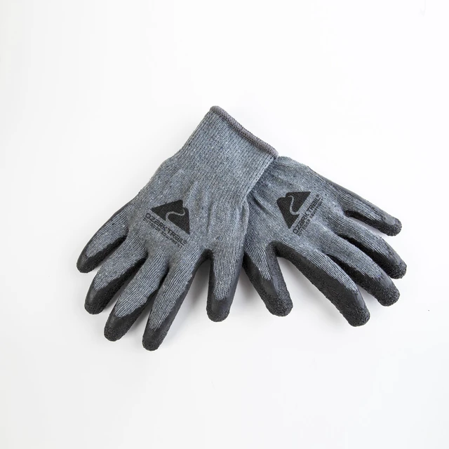 Alt view image 5 of 6 - (2 pack) Ozark Trail Outdoor Rubber-Coated Fishing Gloves, Black/Gray - Grip & Utility Use
