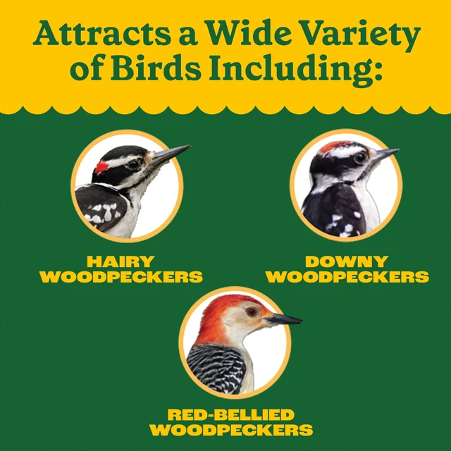 Alt view image 3 of 6 - Pennington Woodpecker Bar Wild Dry Bird Feed and Bird Seed Cake, 11 oz., 1 Pack