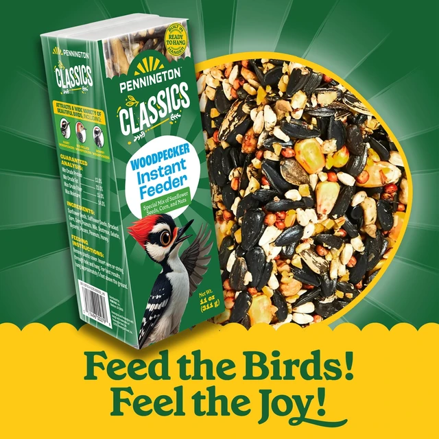 Alt view image 6 of 6 - Pennington Woodpecker Bar Wild Dry Bird Feed and Bird Seed Cake, 11 oz., 1 Pack