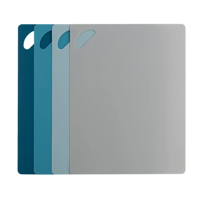 Alt view image 6 of 6 - Mainstays Eco-Friendly Non-Slip Cutting Mats, 4 Pack, 14.1 x 10.8 Inches, Made from 50% Recycled PP, Multicolor